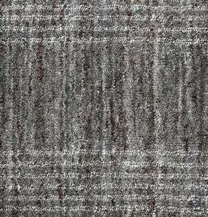 AMER Rugs Brooklyn BRK-1 Hand-Loomed Plaid Transitional Area Rug Gray 10' x 14'