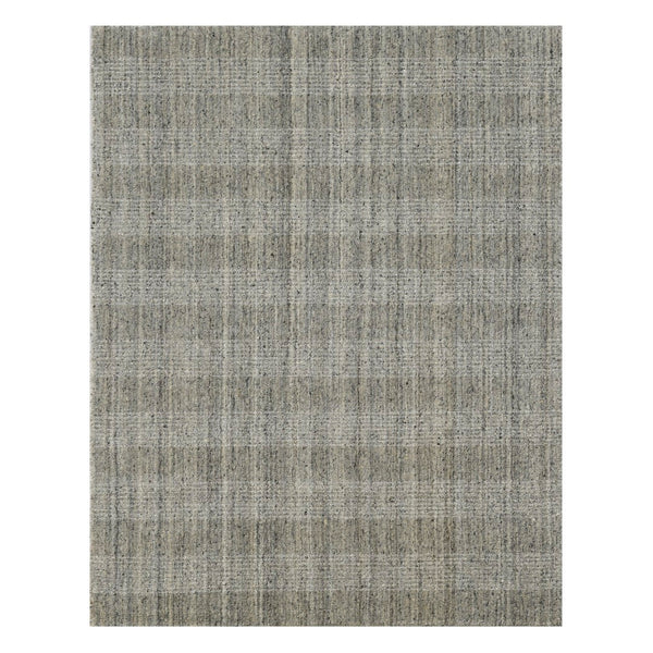 AMER Rugs Brooklyn BRK-2 Hand-Loomed Plaid Transitional Area Rug Beige 10' x 14'