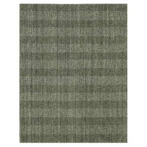 AMER Rugs Brooklyn BRK-3 Hand-Loomed Plaid Transitional Area Rug Green 10' x 14'