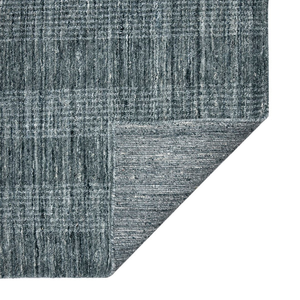 AMER Rugs Brooklyn BRK-4 Hand-Loomed Plaid Transitional Area Rug Blue 10' x 14'