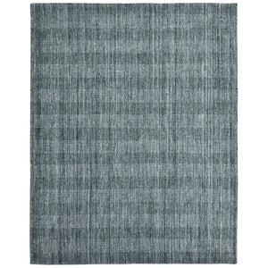 AMER Rugs Brooklyn BRK-4 Hand-Loomed Plaid Transitional Area Rug Blue 10' x 14'