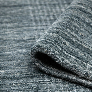 AMER Rugs Brooklyn BRK-4 Hand-Loomed Plaid Transitional Area Rug Blue 10' x 14'