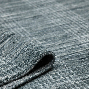 AMER Rugs Brooklyn BRK-4 Hand-Loomed Plaid Transitional Area Rug Blue 10' x 14'