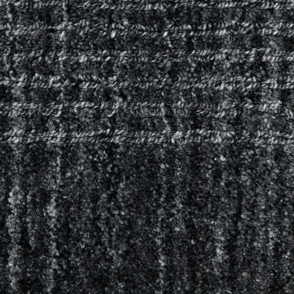 AMER Rugs Brooklyn BRK-5 Hand-Loomed Plaid Transitional Area Rug Charcoal 10' x 14'