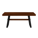 Walker Edison Brickell Industrial/Modern Farmhouse 72" Modern Industrial Dining Table BRLD2DDWVS