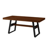 Walker Edison Brickell Industrial/Modern Farmhouse 72" Modern Industrial Dining Table BRLD2DDWVS