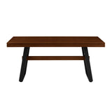 Walker Edison Brickell Industrial/Modern Farmhouse 72" Modern Industrial Dining Table BRLD2DDWVS