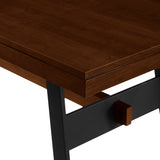 Walker Edison Brickell Industrial/Modern Farmhouse 72" Modern Industrial Dining Table BRLD2DDWVS