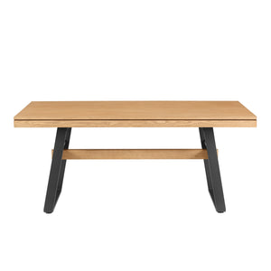 Walker Edison Brickell Industrial/Modern Farmhouse 72" Modern Industrial Dining Table BRLD2DLAVS