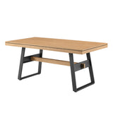 Walker Edison Brickell Industrial/Modern Farmhouse 72" Modern Industrial Dining Table BRLD2DLAVS