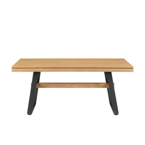 Walker Edison Brickell Industrial/Modern Farmhouse 72" Modern Industrial Dining Table BRLD2DLAVS