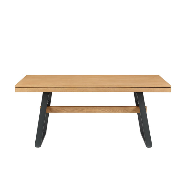 Walker Edison Brickell Industrial/Modern Farmhouse 72" Modern Industrial Dining Table BRLD2DLAVS