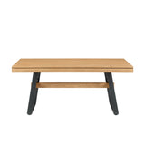 Walker Edison Brickell Industrial/Modern Farmhouse 72" Modern Industrial Dining Table BRLD2DLAVS