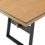 Walker Edison Brickell Industrial/Modern Farmhouse 72" Modern Industrial Dining Table BRLD2DLAVS