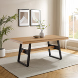 Walker Edison Brickell Industrial/Modern Farmhouse 72" Modern Industrial Dining Table BRLD2DLAVS