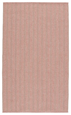 Jaipur Living Topsail Indoor/ Outdoor Striped Rose/ Taupe Area Rug (8'10"X11'9")