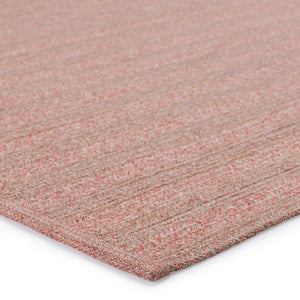 Jaipur Living Topsail Indoor/ Outdoor Striped Rose/ Taupe Area Rug (8'10"X11'9")