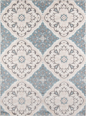 Momeni Brooklyn Heights BH-01 Machine Made Transitional Damask Indoor Area Rug Ivory 9'3" x 12'6" BROOKBH-01IVY93C6