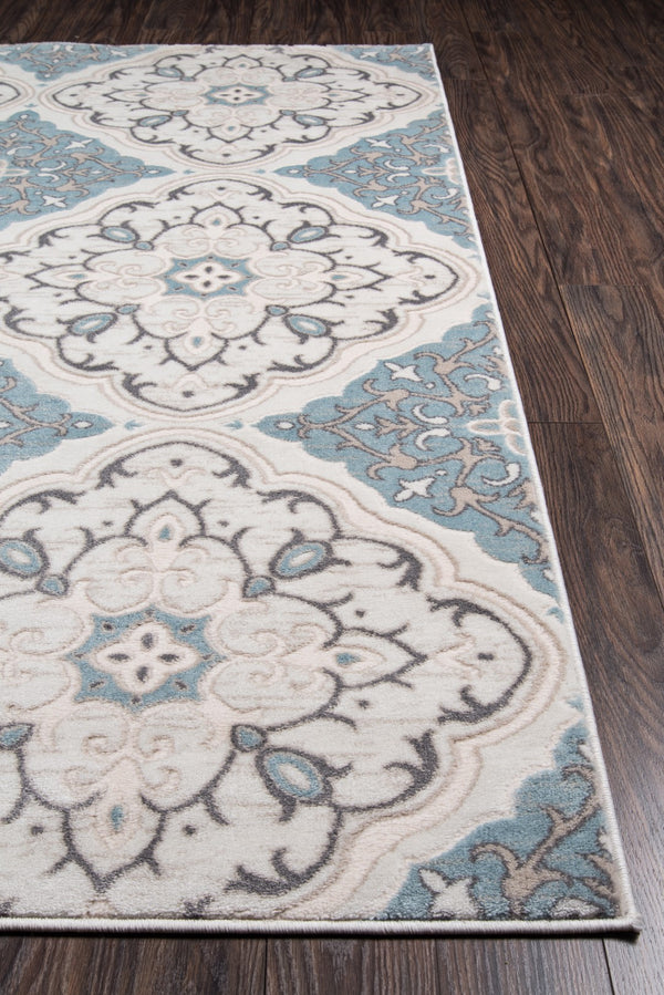 Momeni Brooklyn Heights BH-01 Machine Made Transitional Damask Indoor Area Rug Ivory 9'3" x 12'6" BROOKBH-01IVY93C6
