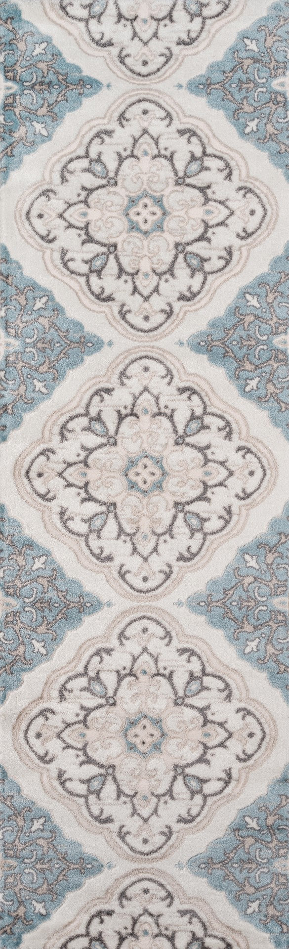 Momeni Brooklyn Heights BH-01 Machine Made Transitional Damask Indoor Area Rug Ivory 9'3" x 12'6" BROOKBH-01IVY93C6
