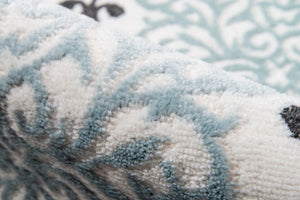 Momeni Brooklyn Heights BH-02 Machine Made Transitional Damask Indoor Area Rug Multi 9'3" x 12'6" BROOKBH-02MTI93C6