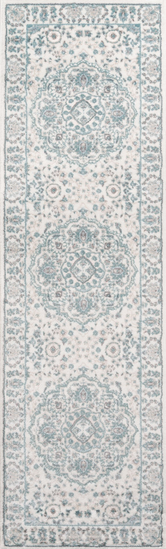 Momeni Brooklyn Heights BH-04 Machine Made Traditional Medallion Indoor Area Rug Ivory 9'3" x 12'6" BROOKBH-04IVY93C6