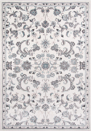 Momeni Brooklyn Heights BH-05 Machine Made Transitional Floral Indoor Area Rug Ivory 9'3" x 12'6" BROOKBH-05IVY93C6