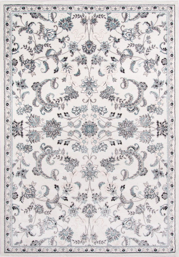 Momeni Brooklyn Heights BH-05 Machine Made Transitional Floral Indoor Area Rug Ivory 9'3" x 12'6" BROOKBH-05IVY93C6
