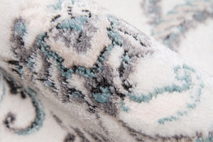 Momeni Brooklyn Heights BH-05 Machine Made Transitional Floral Indoor Area Rug Ivory 9'3" x 12'6" BROOKBH-05IVY93C6