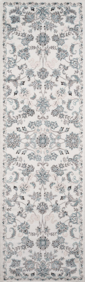 Momeni Brooklyn Heights BH-05 Machine Made Transitional Floral Indoor Area Rug Ivory 9'3" x 12'6" BROOKBH-05IVY93C6