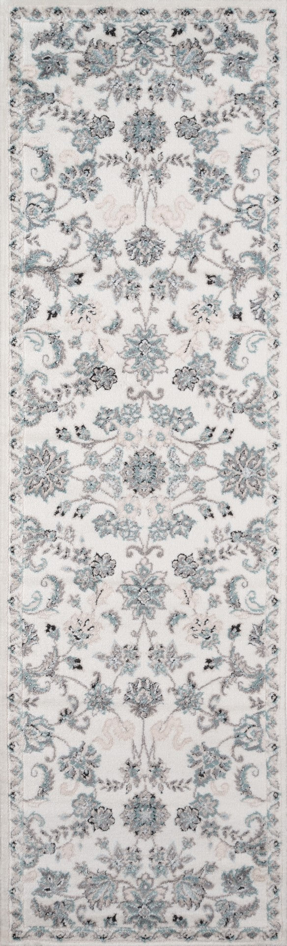 Momeni Brooklyn Heights BH-05 Machine Made Transitional Floral Indoor Area Rug Ivory 9'3" x 12'6" BROOKBH-05IVY93C6