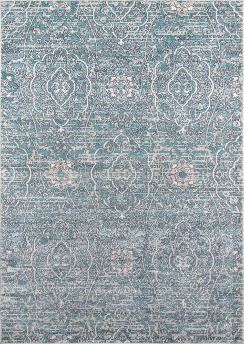 Momeni Brooklyn Heights BH-07 Machine Made Transitional Damask Indoor Area Rug Blue 9'3" x 12'6" BROOKBH-07BLU93C6