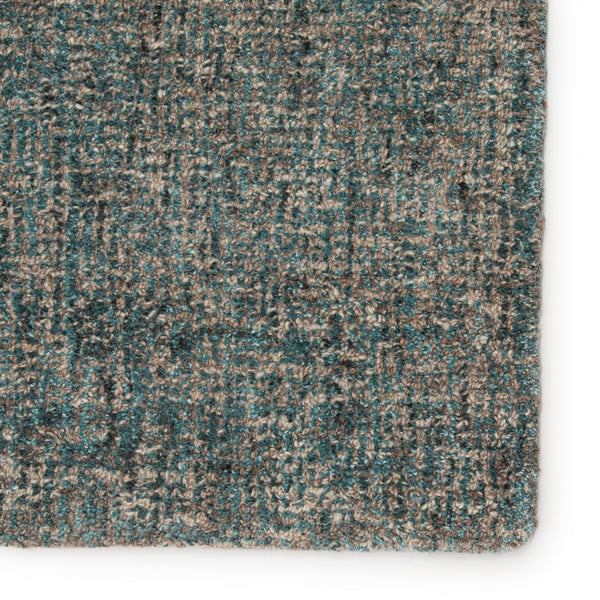 Jaipur Living Britta Plus Handmade Solid Turquoise/ Tan Area Rug (9'X12')
