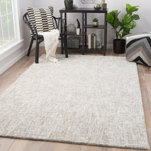Jaipur Living Britta Plus Handmade Solid Ivory/ Taupe Area Rug (12'X15')
