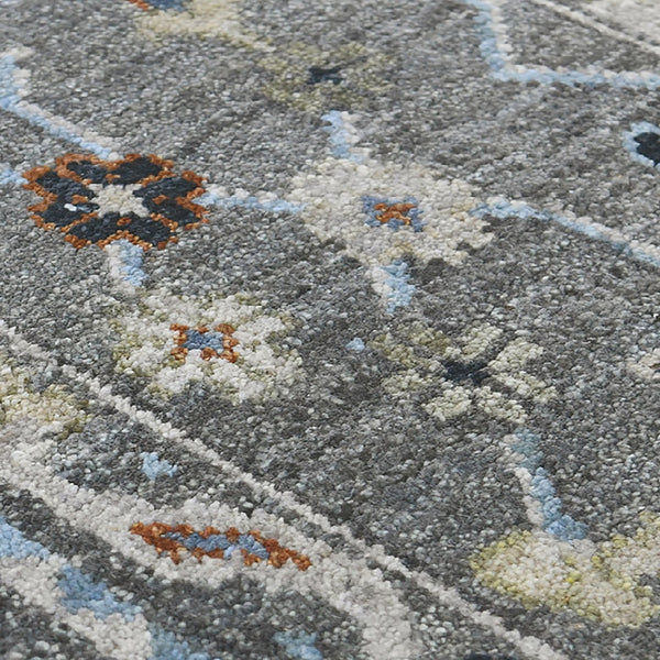 AMER Rugs Bristol BRS-15 Hand-Knotted Bordered Classic Area Rug Gray 10' x 14'