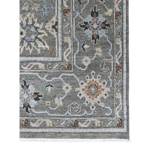 AMER Rugs Bristol BRS-15 Hand-Knotted Bordered Classic Area Rug Gray 10' x 14'