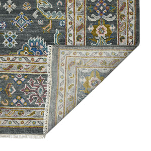 AMER Rugs Bristol BRS-19 Hand-Knotted Bordered Classic Area Rug Gray 10' x 14'