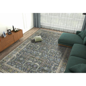 AMER Rugs Bristol BRS-19 Hand-Knotted Bordered Classic Area Rug Gray 10' x 14'