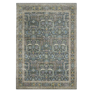 AMER Rugs Bristol BRS-19 Hand-Knotted Bordered Classic Area Rug Gray 10' x 14'