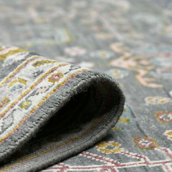 AMER Rugs Bristol BRS-19 Hand-Knotted Bordered Classic Area Rug Gray 10' x 14'