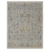 AMER Rugs Bristol BRS-30 Hand-Knotted Floral Classic Area Rug Silver/Gray 10' x 14'