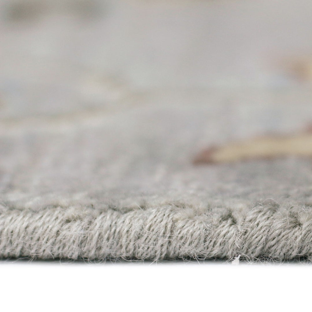 AMER Rugs Bristol BRS-30 Hand-Knotted Floral Classic Area Rug Silver/Gray 10' x 14'