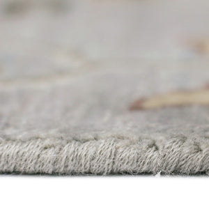 AMER Rugs Bristol BRS-30 Hand-Knotted Floral Classic Area Rug Silver/Gray 10' x 14'