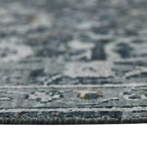 AMER Rugs Bristol BRS-31 Hand-Knotted Floral Classic Area Rug Charcoal Gray/Rust 10' x 14'