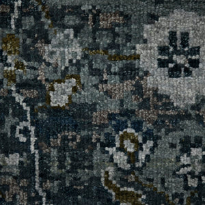 AMER Rugs Bristol BRS-31 Hand-Knotted Floral Classic Area Rug Charcoal Gray/Rust 10' x 14'
