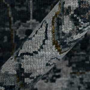 AMER Rugs Bristol BRS-31 Hand-Knotted Floral Classic Area Rug Charcoal Gray/Rust 10' x 14'