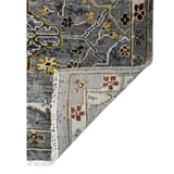 AMER Rugs Bristol BRS-43 Hand-Knotted Floral Classic Area Rug Deep Silver/Gold 10' x 14'