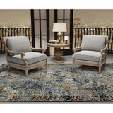 AMER Rugs Bristol BRS-46 Hand-Knotted Bordered Classic Area Rug Blue 10' x 14'