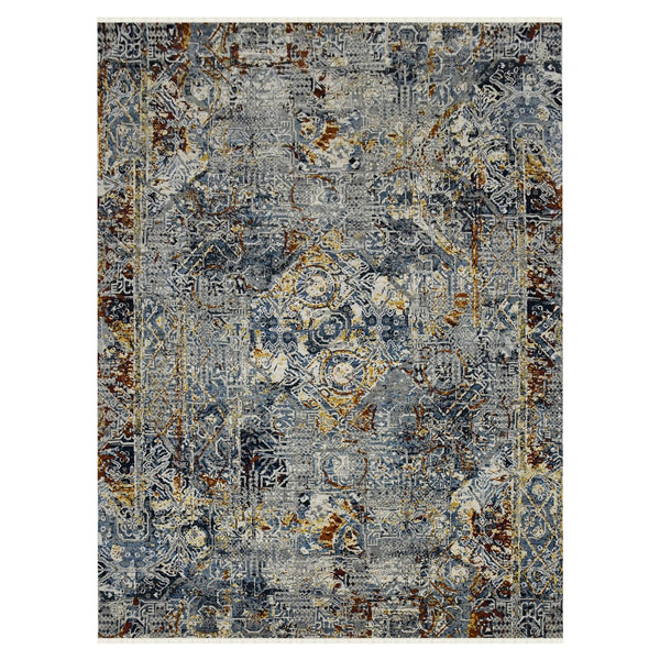 AMER Rugs Bristol BRS-46 Hand-Knotted Bordered Classic Area Rug Blue 10' x 14'