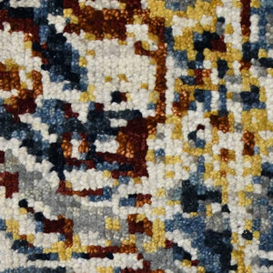 AMER Rugs Bristol BRS-46 Hand-Knotted Bordered Classic Area Rug Blue 10' x 14'